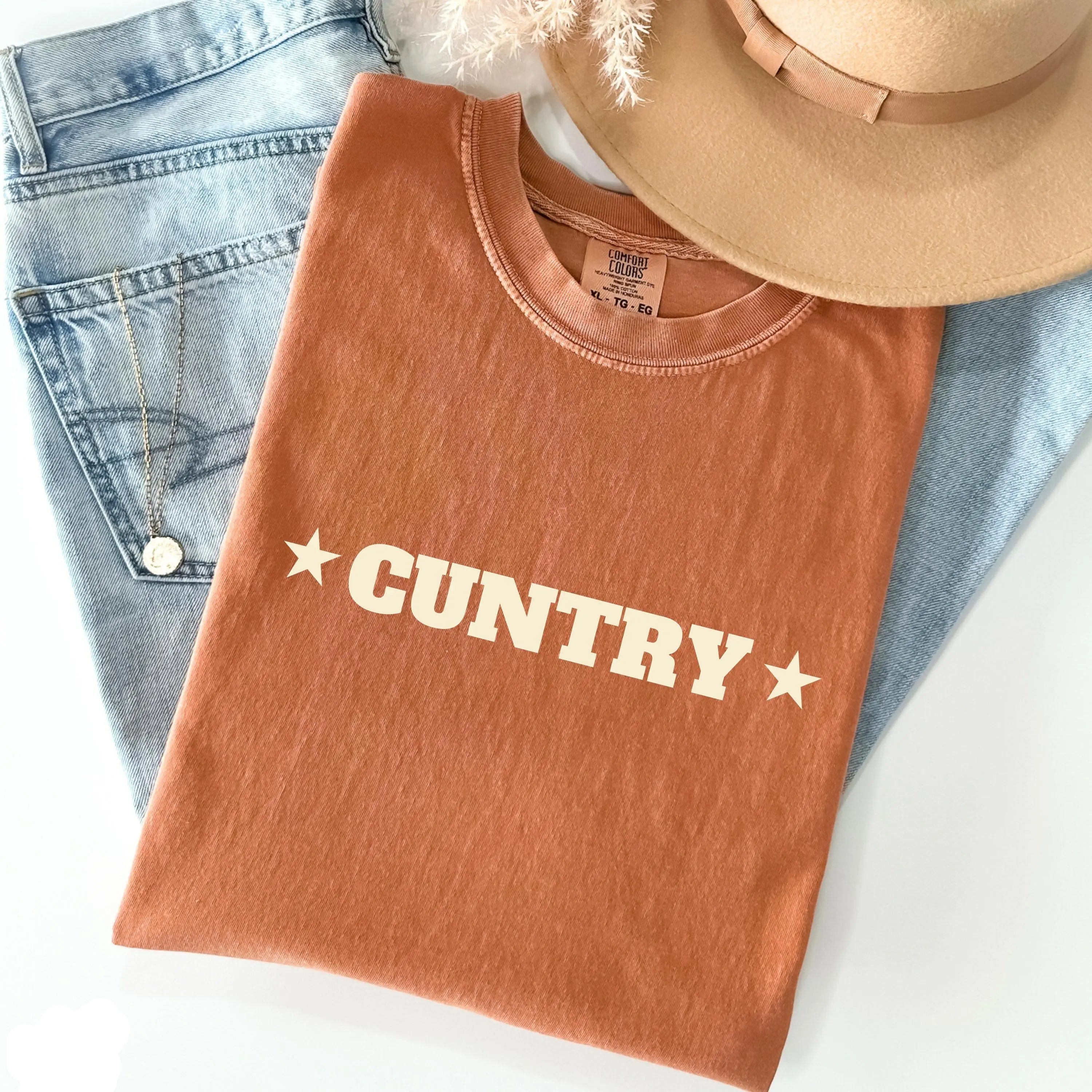 Cuntry Comfort Colors Shirt/Sweatshirt/Hoodie - Country Concert Music Festival Western Shirt