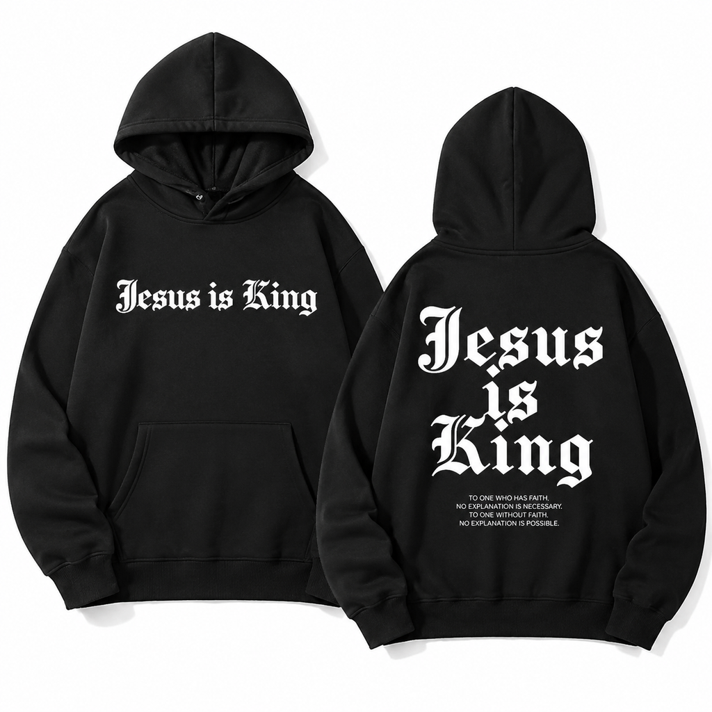 Jesus Is King Vintage Washed Tee – Christian Streetwear Graphic T-Shirt/Sweatshirt/Hoodie