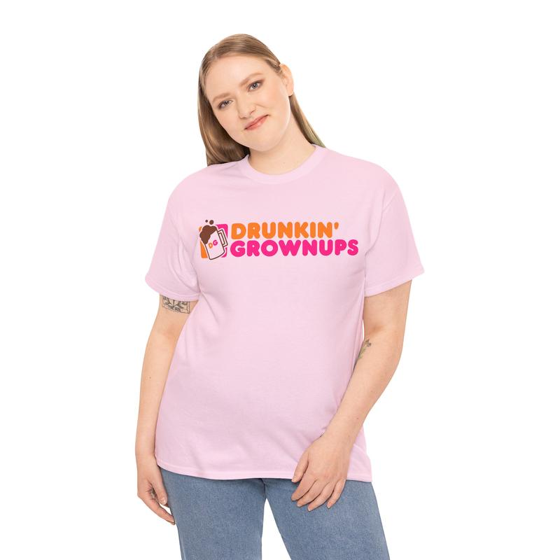 Drunkin’ Grownups Funny Graphic Tee – Retro Adult Humor T-Shirt/Sweatshirt/Hoodie