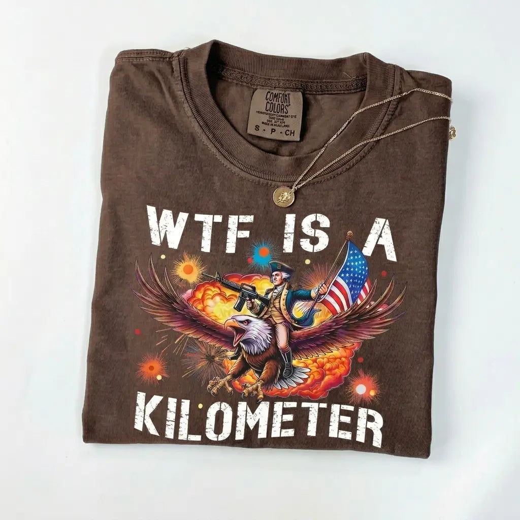 Funny WTF Is a Kilometer Eagle Graphic Tee/Sweatshirt/Hoodie