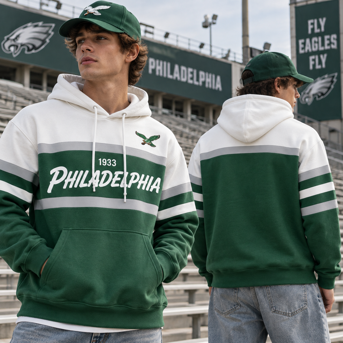 Retro Football City Hoodie – Buffalo, Philadelphia, Pittsburgh & Minnesota Game Day Sweatshirt