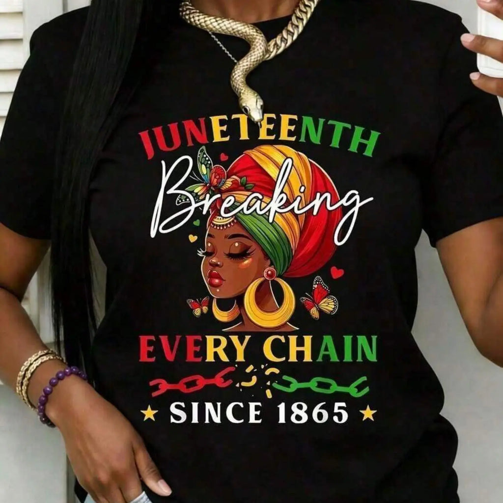 Juneteenth Queen Tee /Sweatshirt/Hoodie👑 – Breaking Every Chain Since 1865
