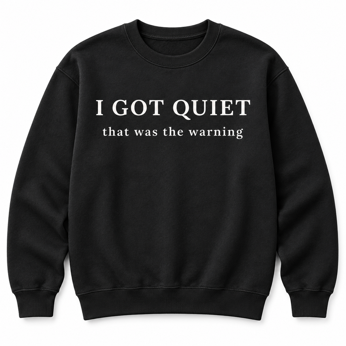 I Got Quiet That Was the Warning Shirt/Sweatshirt/Hoodie – Vintage Washed Sarcastic Graphic Tee