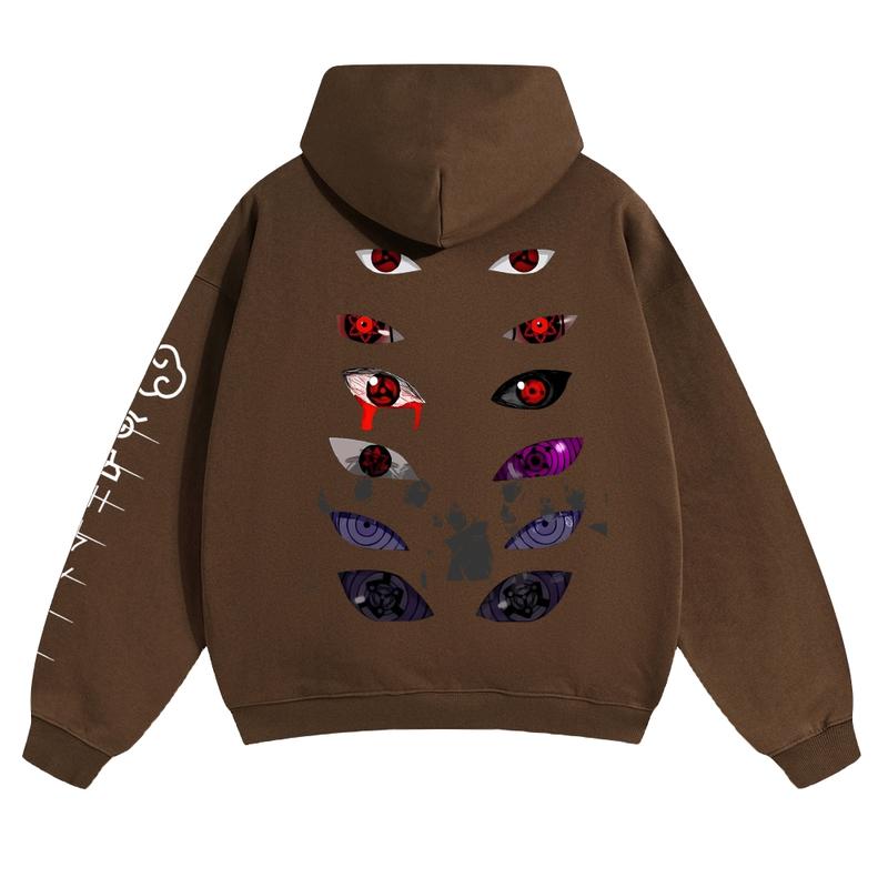 Dark Anime Eyes Oversized Hoodie/Sweatshirt – Japanese Streetwear Graphic Pullover