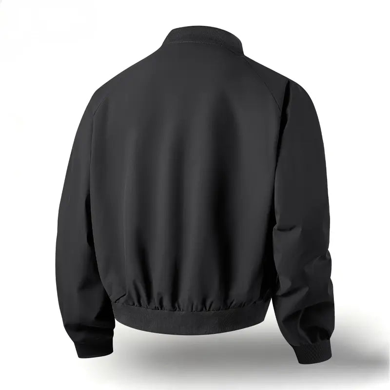 Men's Classic Bomber Jacket – Lightweight Zip-Up Casual Streetwear Outerwear