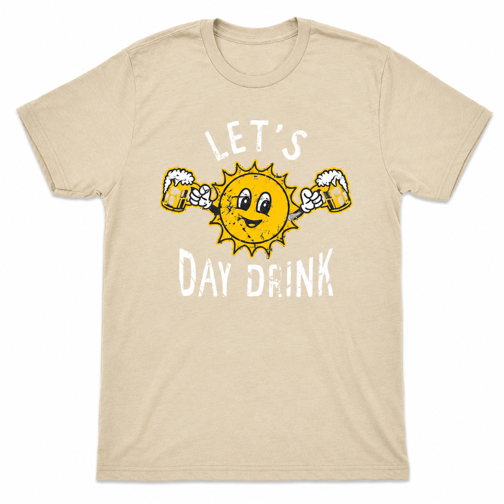 Let’s Day Drink Tee ☀️🍺 – Funny Summer Beer Shirt/Sweatshirt/Hoodie