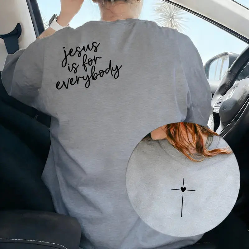 Jesus Is For Everybody Hoodie/T-shirt – Minimalist Christian Faith Sweatshirt