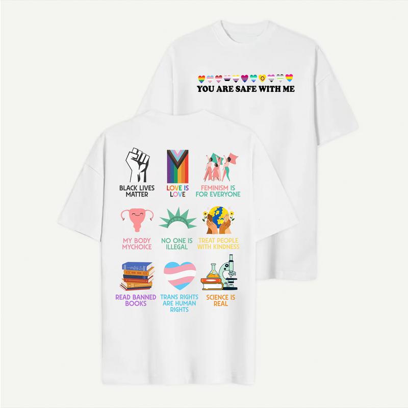Equality shirt, Human rights shirt, You are safe with me T-shirt/Sweatshirt/Hoodie