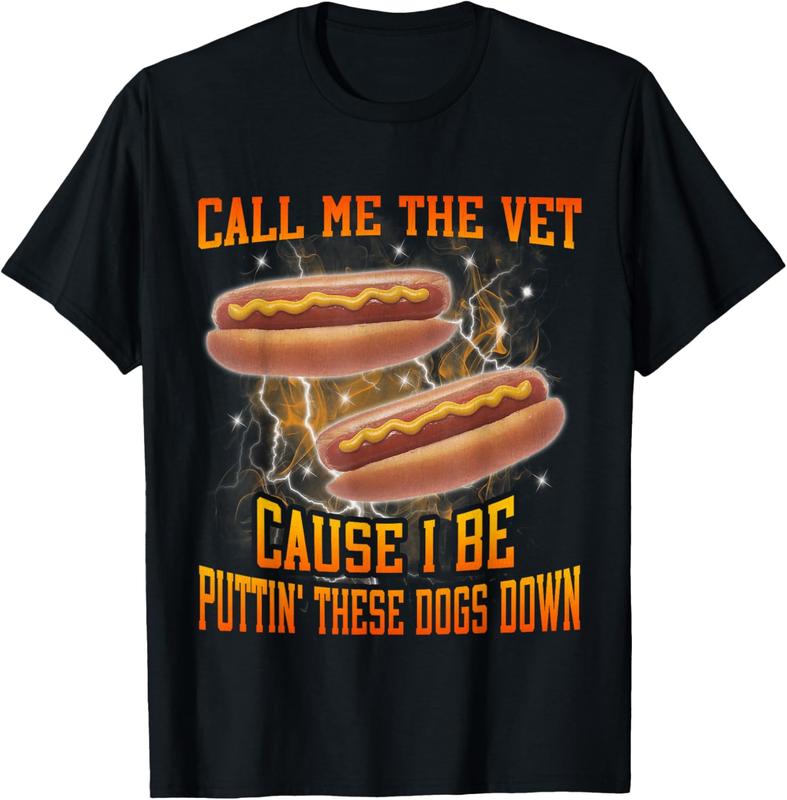 Call Me The Vet Cause I Be Funny Hard Hot Dog Meme Bootleg T-Shirt