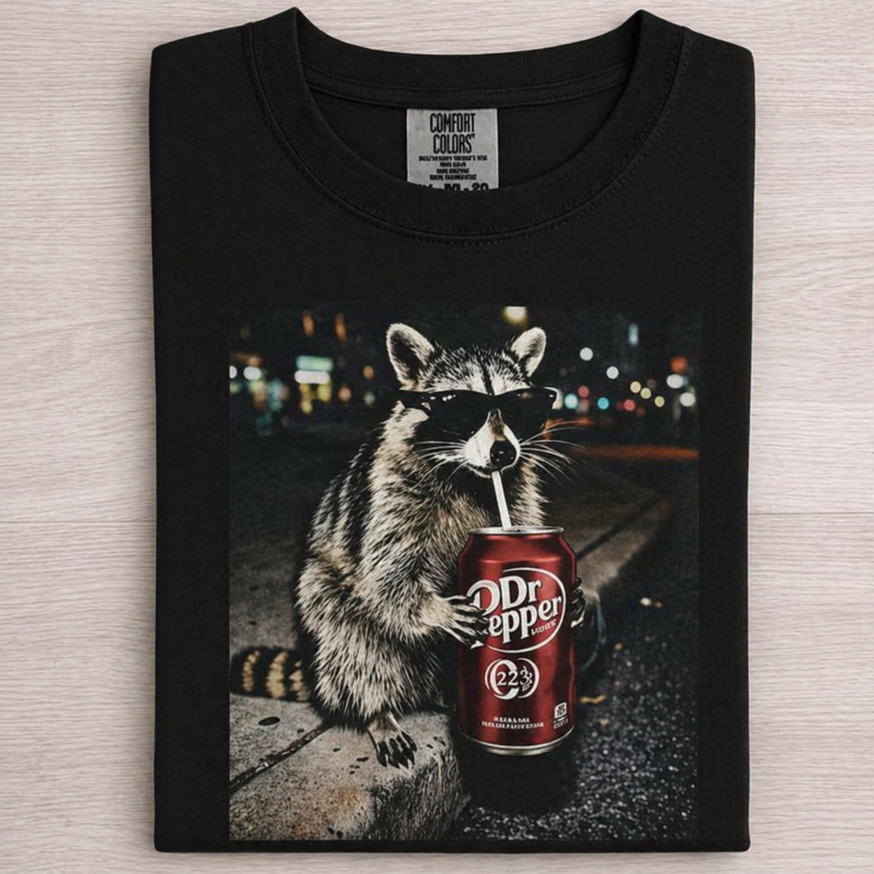 Vintage Raccoons Dr Pepperr Graphic T-Shirt/Sweatshirt/Hoodie – Funny Night Life Meme Tee