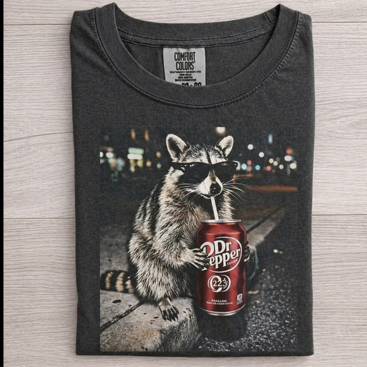 Vintage Raccoons Dr Pepperr Graphic T-Shirt/Sweatshirt/Hoodie – Funny Night Life Meme Tee