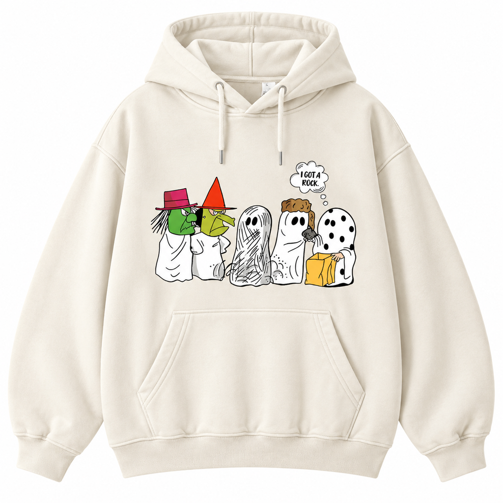 I Got a Rock Halloween Shirt/Sweatshirt/Hoodie – Funny Ghost Costume Retro Graphic Tee