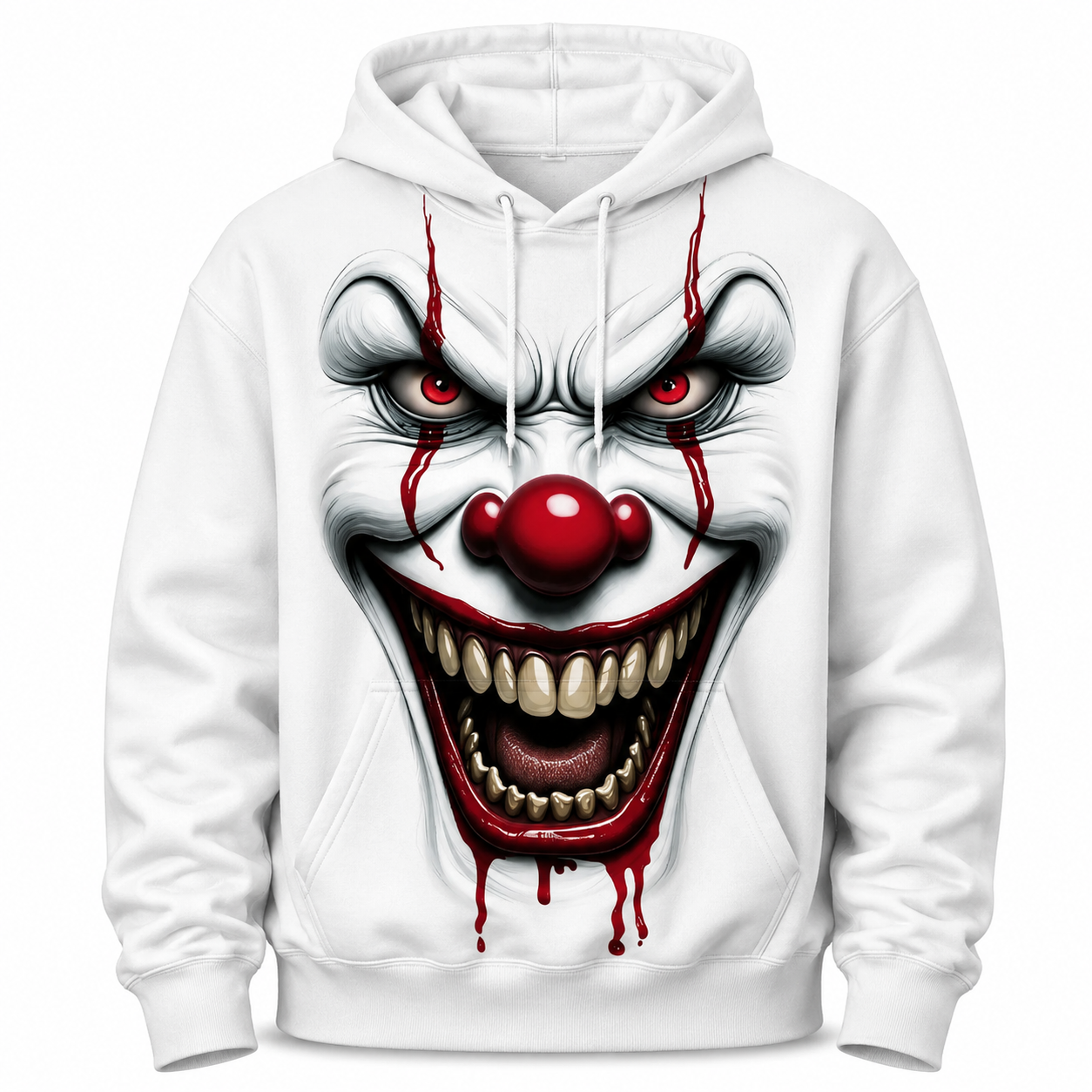 Horror Clown Graphic T-Shirt/Sweatshirt/Hoodie - Stylish Halloween Grimace Tee