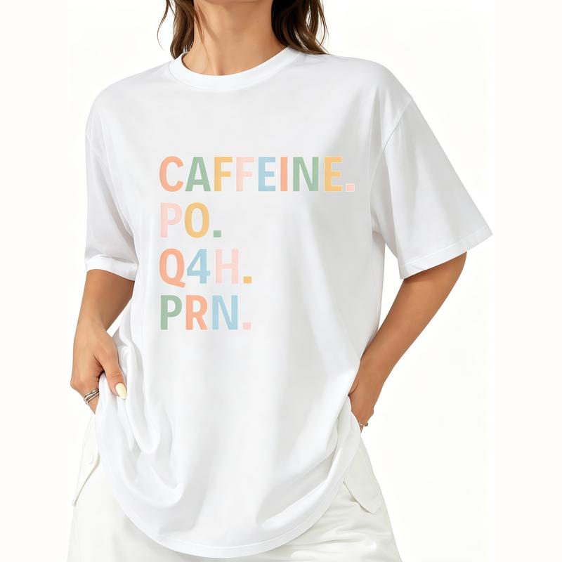 Caffeine PO Q4H PRN Nurse Sweatshirt/Hoodie/T-Shirt – Funny Coffee Lover Crewneck