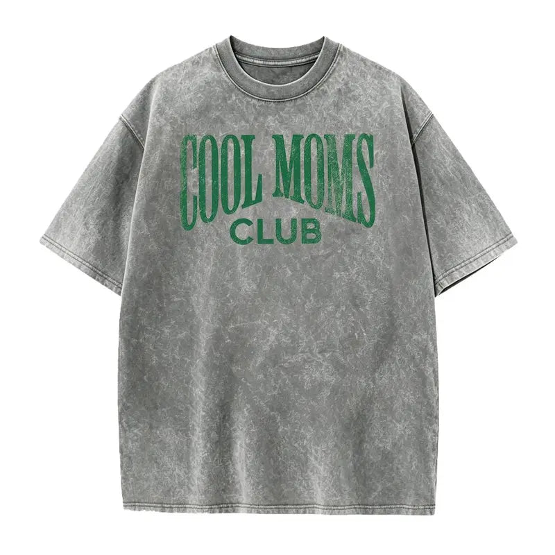 Cool Mom Graphic Tee – Retro Washed Motherhood Shirt/Sweatshirt/Hoodie