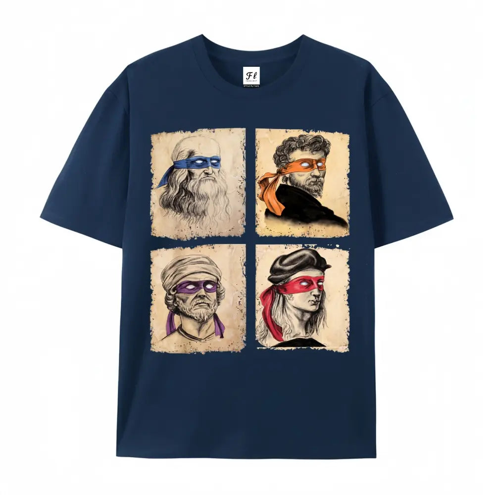 Funny Art Parody Graphic T-Shirt/Sweatshirt/Hoodie – Italian Classic Style Cartoon Tee for Men