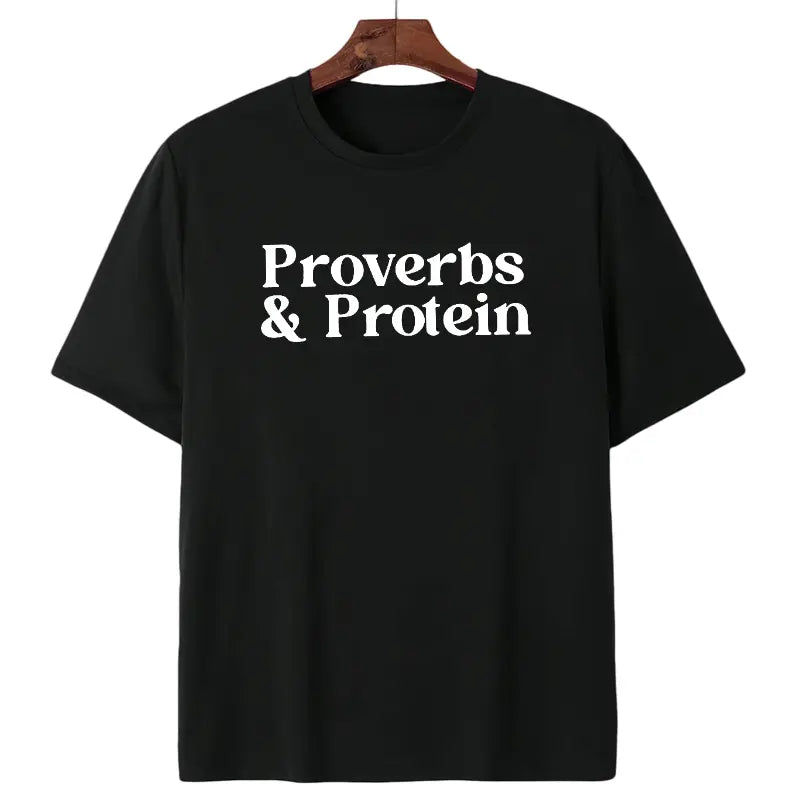 Christian Fitness Proverbs & Protein Washed T-Shirt/Sweatshirt/Hoodie