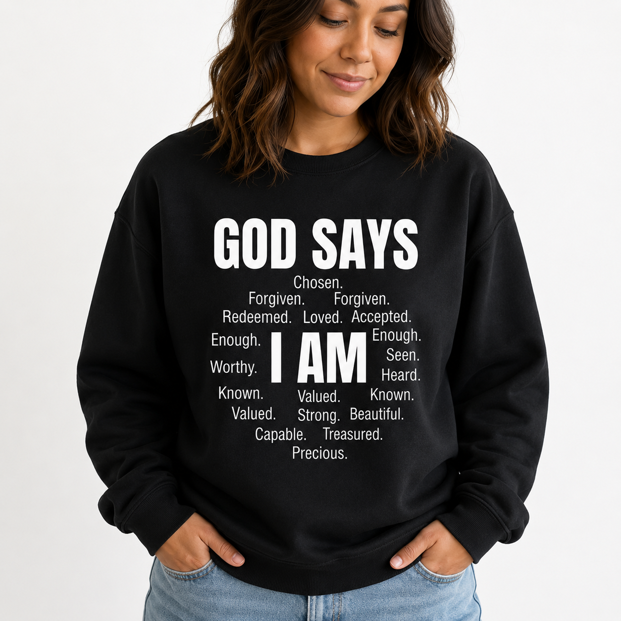 Faith Identity Christian Graphic Tee/Sweatshirt/Hoodie