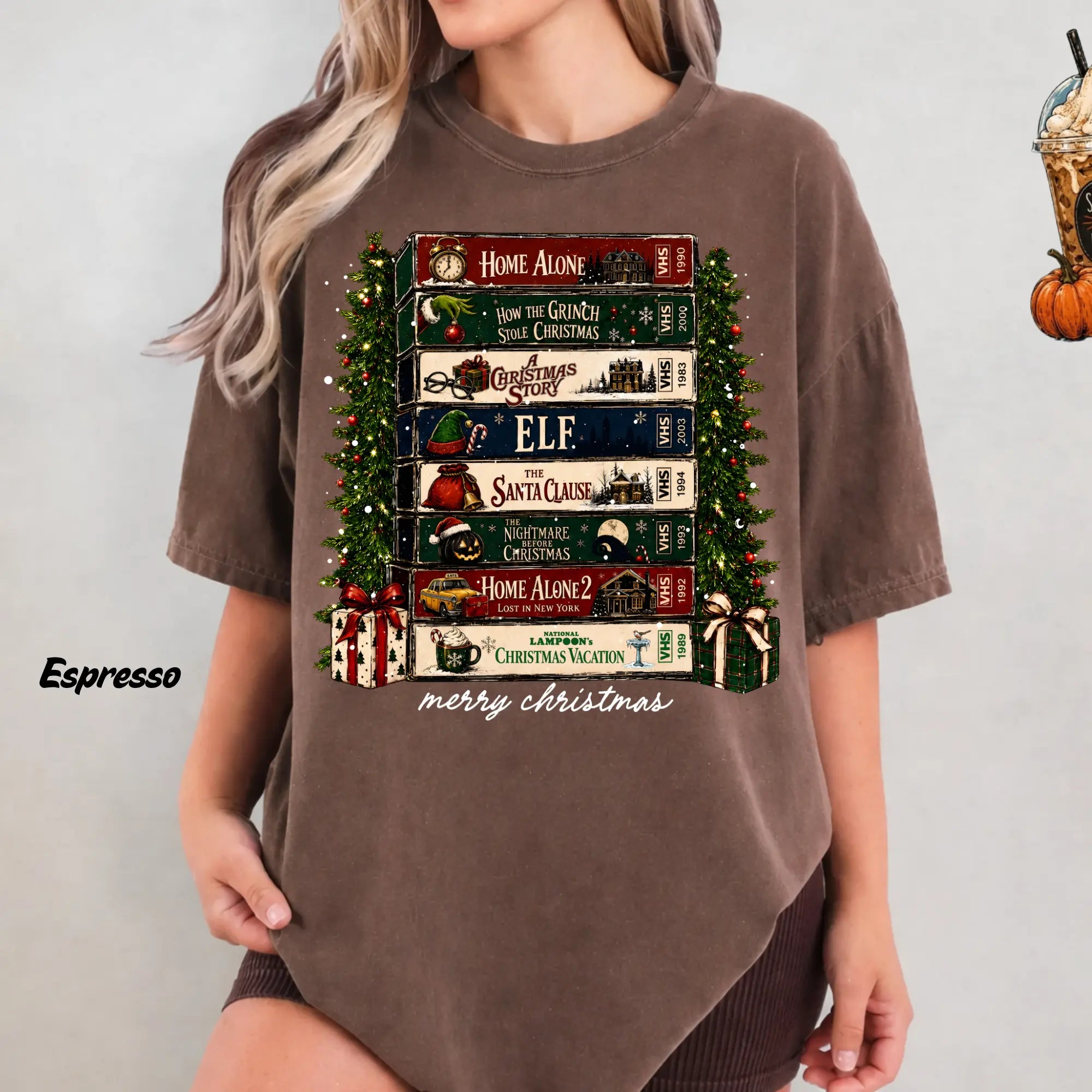 Christmas Movie VHS T-Shirt/Sweatshirt/Hoodie – Retro Holiday Nostalgia Graphic Tee
