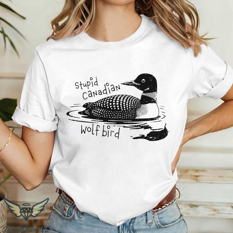 Stupid Canadian Wolf Bird Shirt, Hockey Romance LGBT Hockey Fan Gift, Heated But Devote Movie Sweatshirt, Team Hollanov Tee
