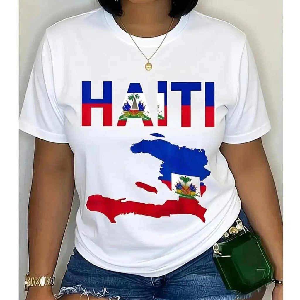 Haiti Flag T-Shirt/Sweatshirt/Hoodie – Haitian Pride Graphic Tee with Map Design