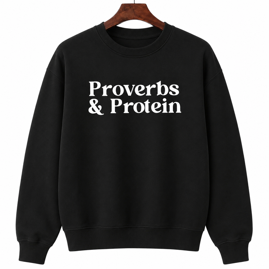 Christian Fitness Proverbs & Protein Washed T-Shirt/Sweatshirt/Hoodie