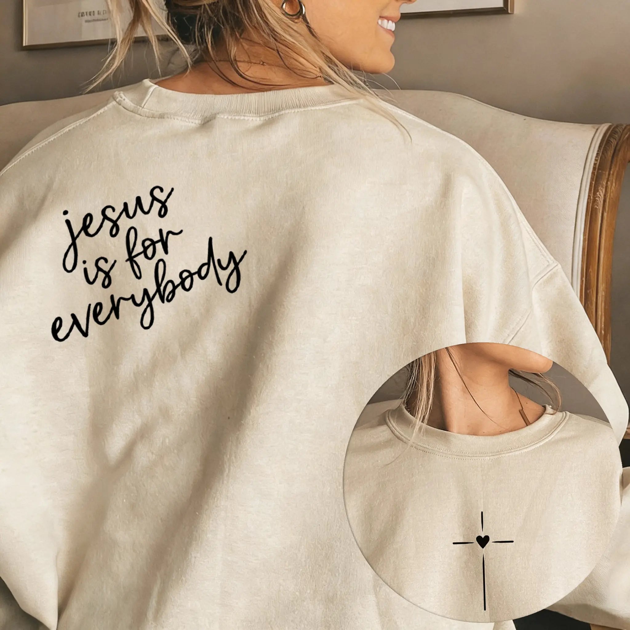 Jesus Is For Everybody Hoodie/T-shirt – Minimalist Christian Faith Sweatshirt