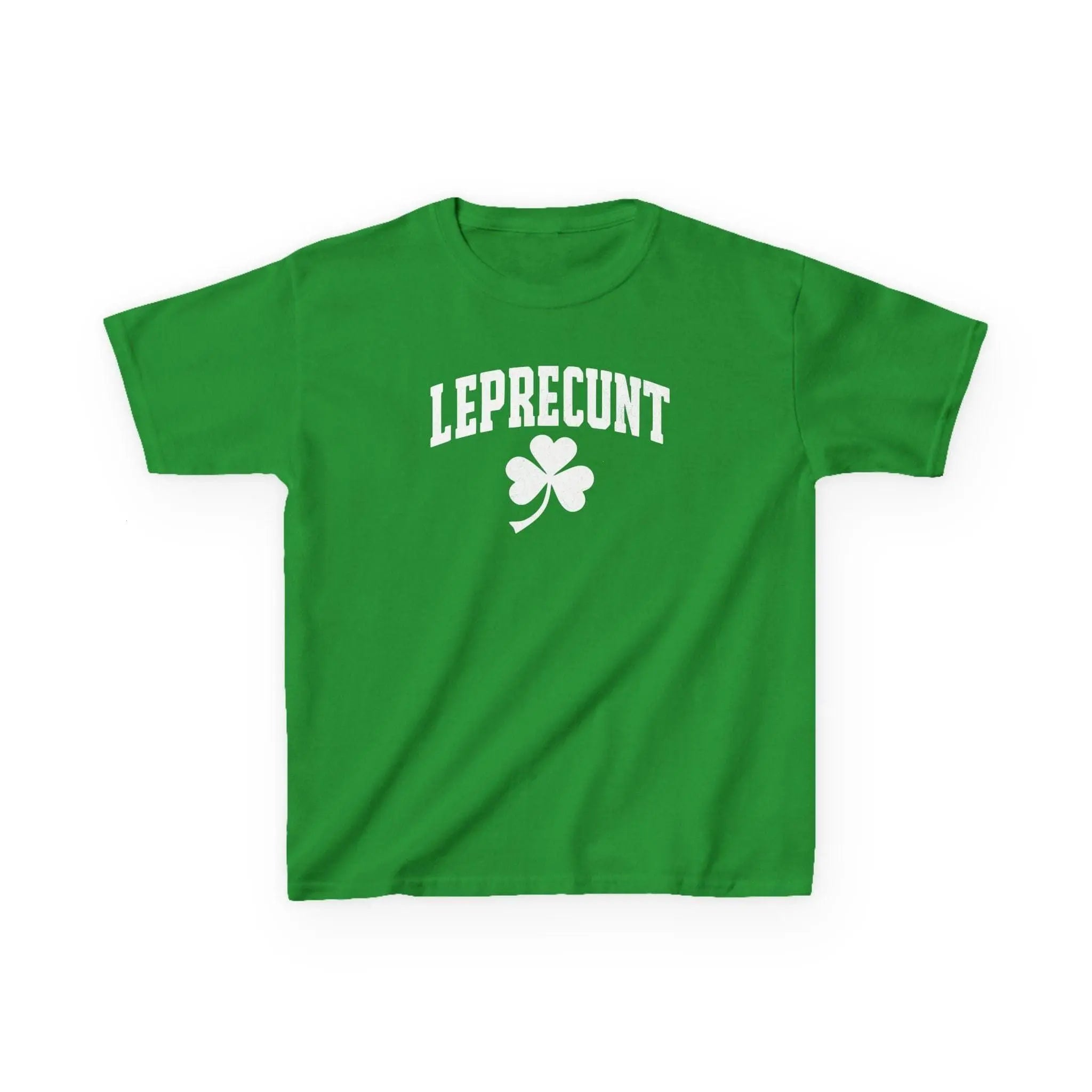 Leprecunt Baby Tee Y2k Irish Shirt Funny Shamrock Baby Tee Cute St Patricks Day Baby Tee Women's St Paddy Outfit Green Party T Shirt
