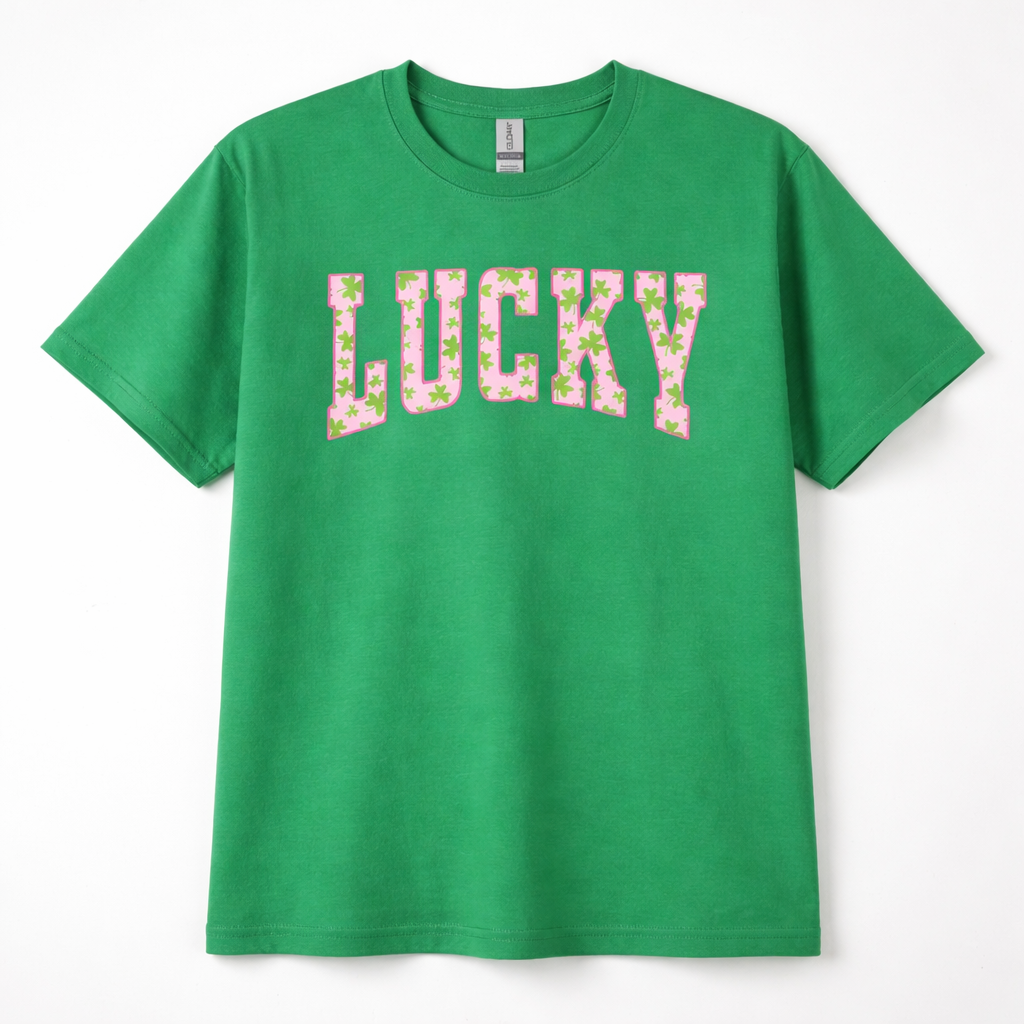 Lucky Clover sweatshirt with green shamrock design, perfect for St. Patrick’s Day, a cute Irish holiday shirt combining festive style and cozy comfort Shirt / Hoodie / Sweatshirt