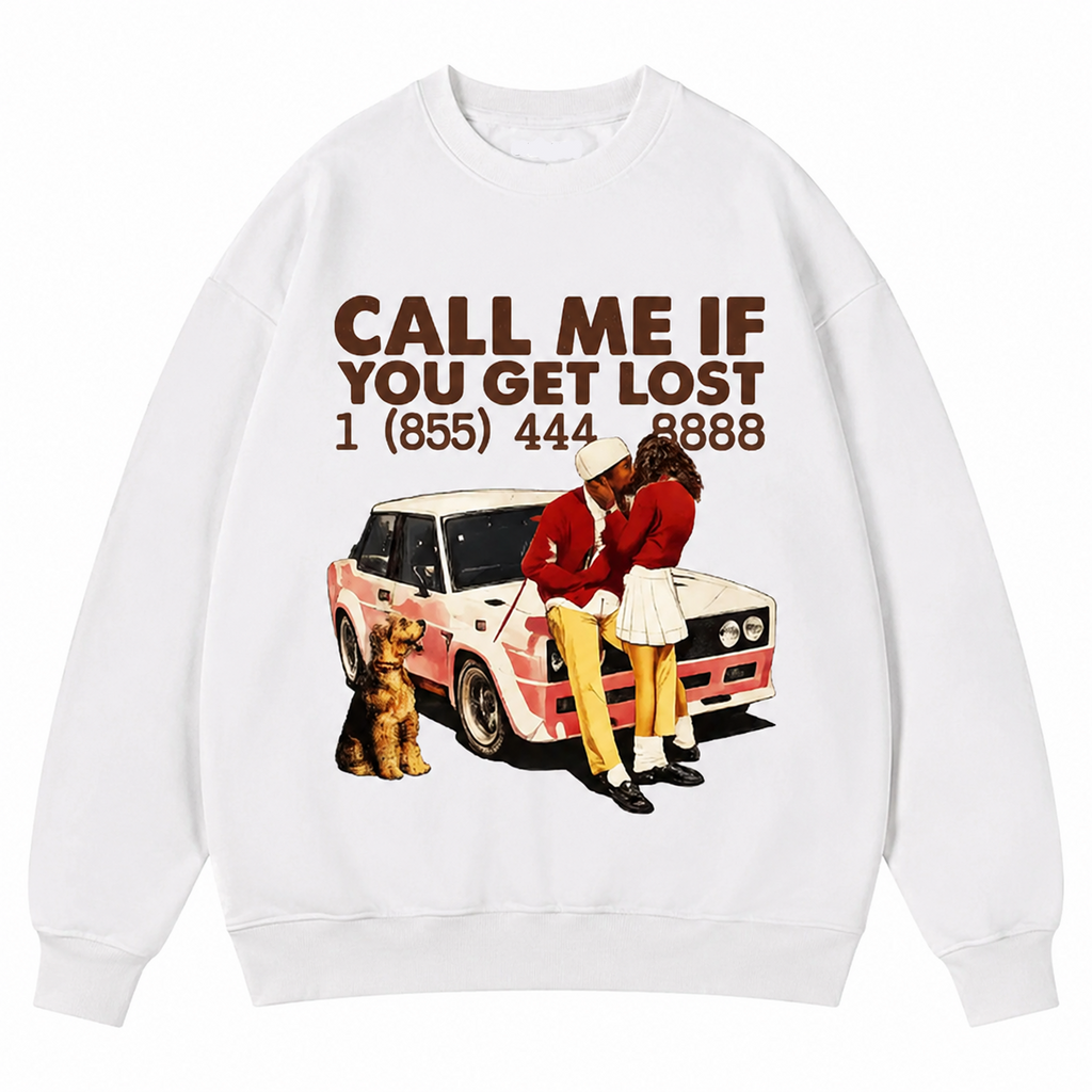 Nostalgic Road Trip Graphic Tee – Vintage Pop Culture Call Me if You Get Lost T-Shirt/Sweatshirt/Hoodie