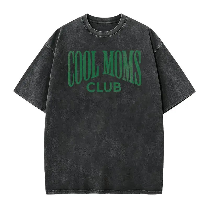 Cool Mom Graphic Tee – Retro Washed Motherhood Shirt/Sweatshirt/Hoodie