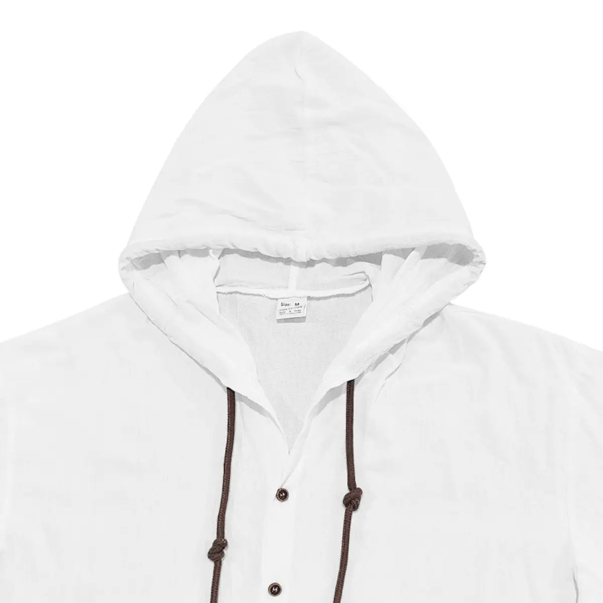 Men's Linen Hooded Set – Lightweight Button Shirt & Relaxed Pants