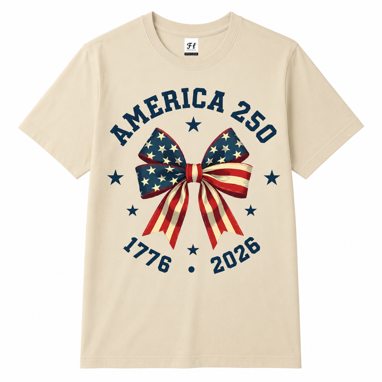 America 250 Bow T-Shirt/Sweatshirt/Hoodie 🇺🇸 – Patriotic Coquette Graphic Tee