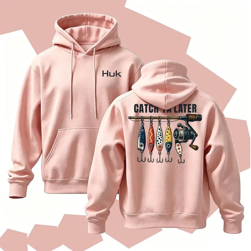 Catch Ya Later Fishing Hoodie/Sweatshirt/T-shirt – Vintage Lure Graphic Pullover for Men