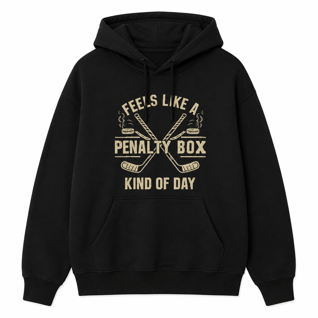 Feels Like a Penalty Box Kind of Day T-Shirt/Sweatshirt/Hoodie – Funny Hockey Graphic Tee for Hockey Fans