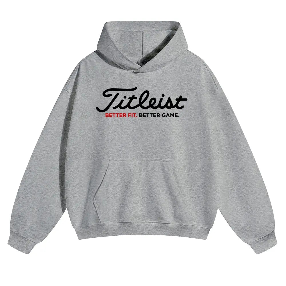 Unisex Golf Hoodie, Long Sleeve Slim Fit Casual Sporty Sweatshirt, Autumn Winter Wear, Ideal Gift for Golf Enthusiasts | Men's Grey Christmas Reindeer Hoodie