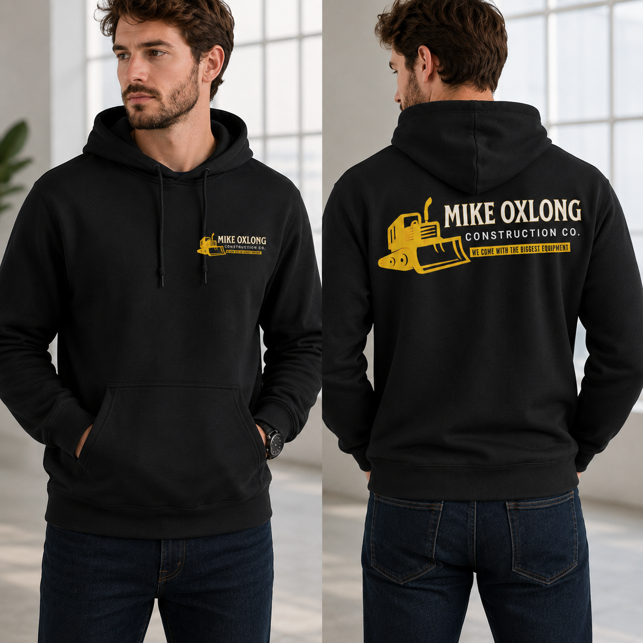 Mike Oxlong Construction Co. Tee/Sweatshirt/Hoodie - Blue Collar Humor