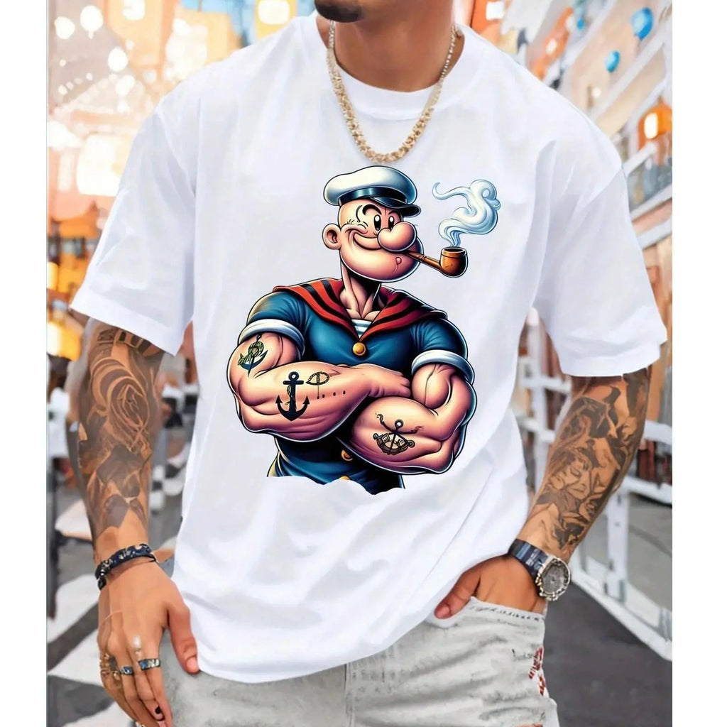 Old School Sailor Graphic T-Shirt/Sweatshirt/Hoodie – Vintage Nautical Tattoo (Ideal for Pirate Costumes )