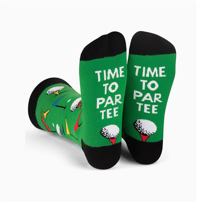 Funny Frustrated Golfer Socks – Men's Novelty Golf Socks, Golf Gifts for Dad, Husband & Golf Lovers
