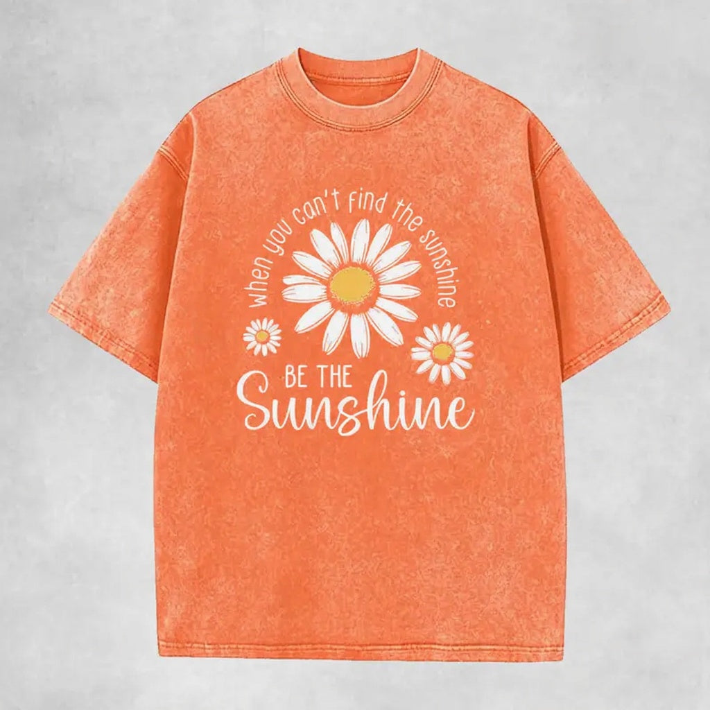 Be The Sunshine Tee 🌼 – Positive Daisy Graphic Shirt