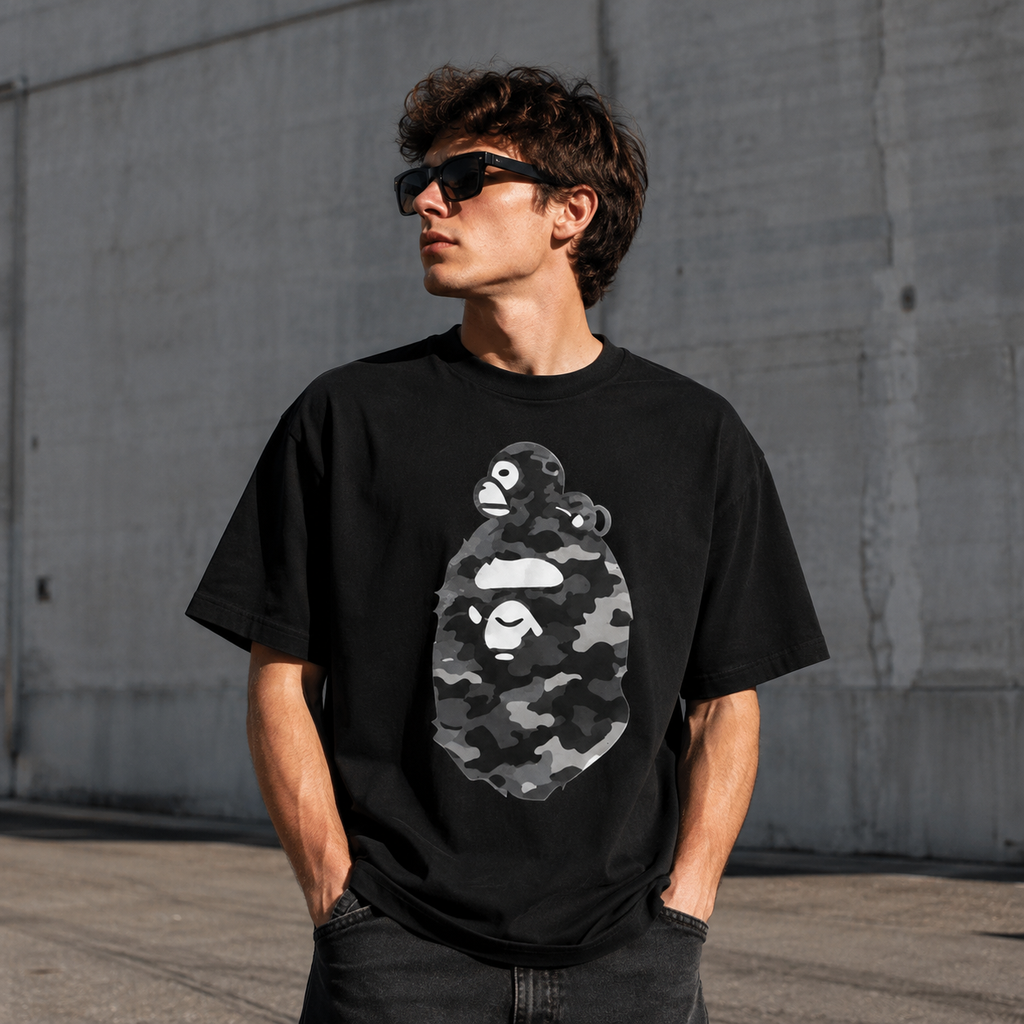 Camo Ape Graphic T-Shirt/Sweatshirt/Hoodie – Y2K Urban Streetwear Tee