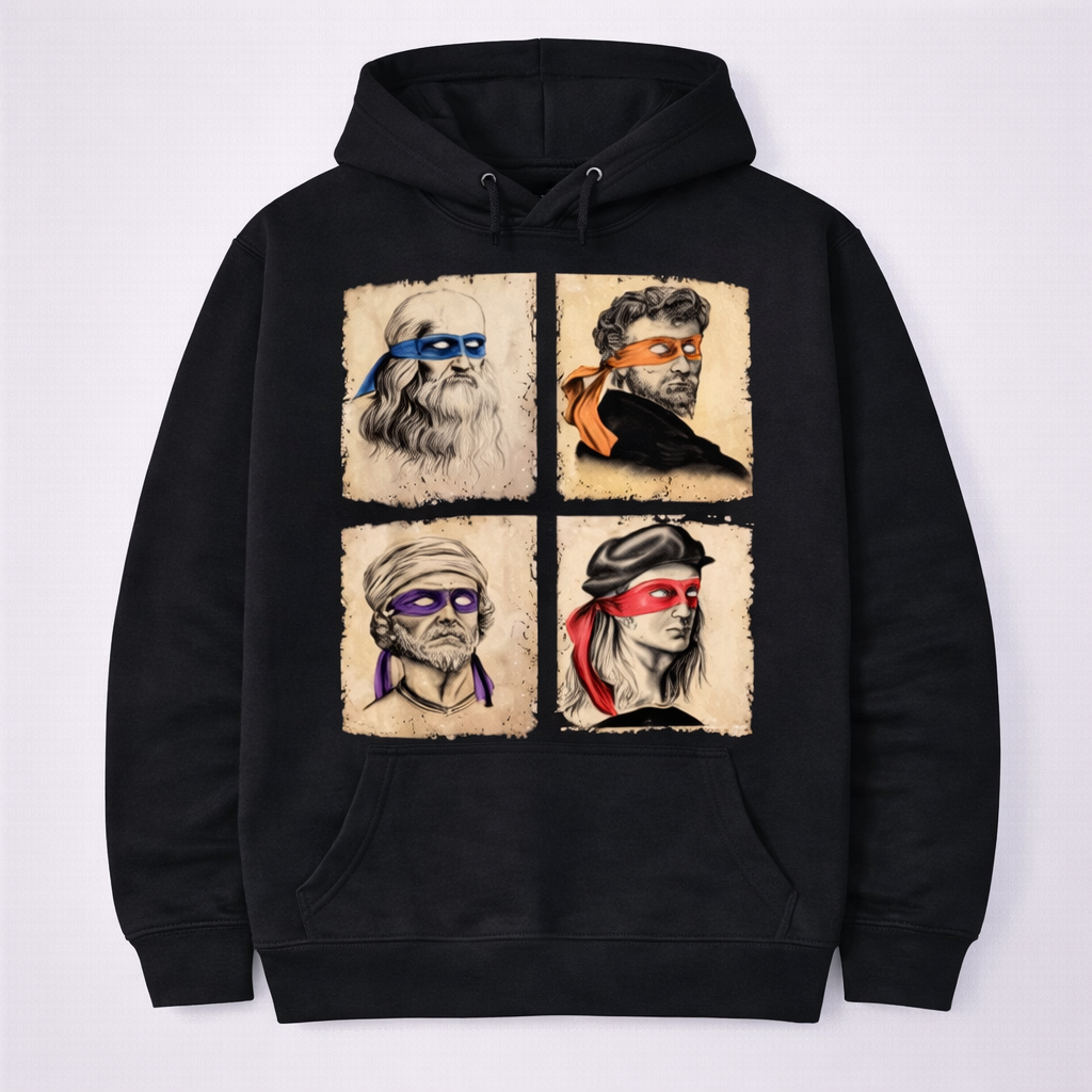 Funny Art Parody Graphic T-Shirt/Sweatshirt/Hoodie – Italian Classic Style Cartoon Tee for Men