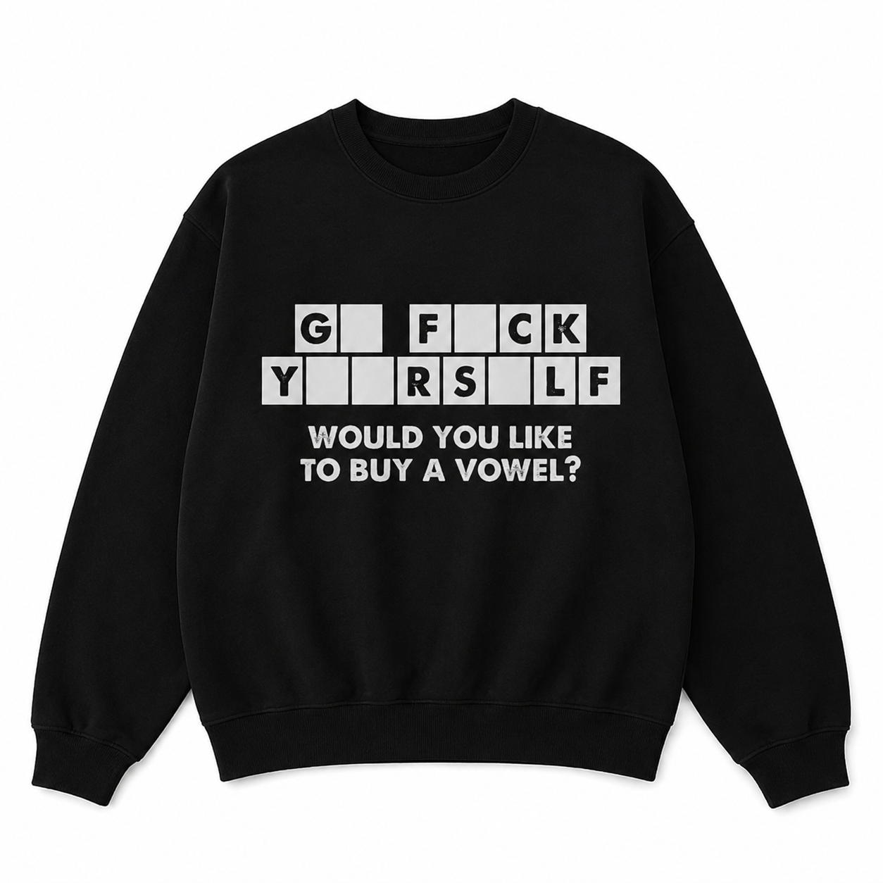 Would You Like to Buy a Vowel Funny T-Shirt/Sweatshirt/Hoodie – Sarcastic Word Puzzle Graphic Tee, Adult Humor Shirt