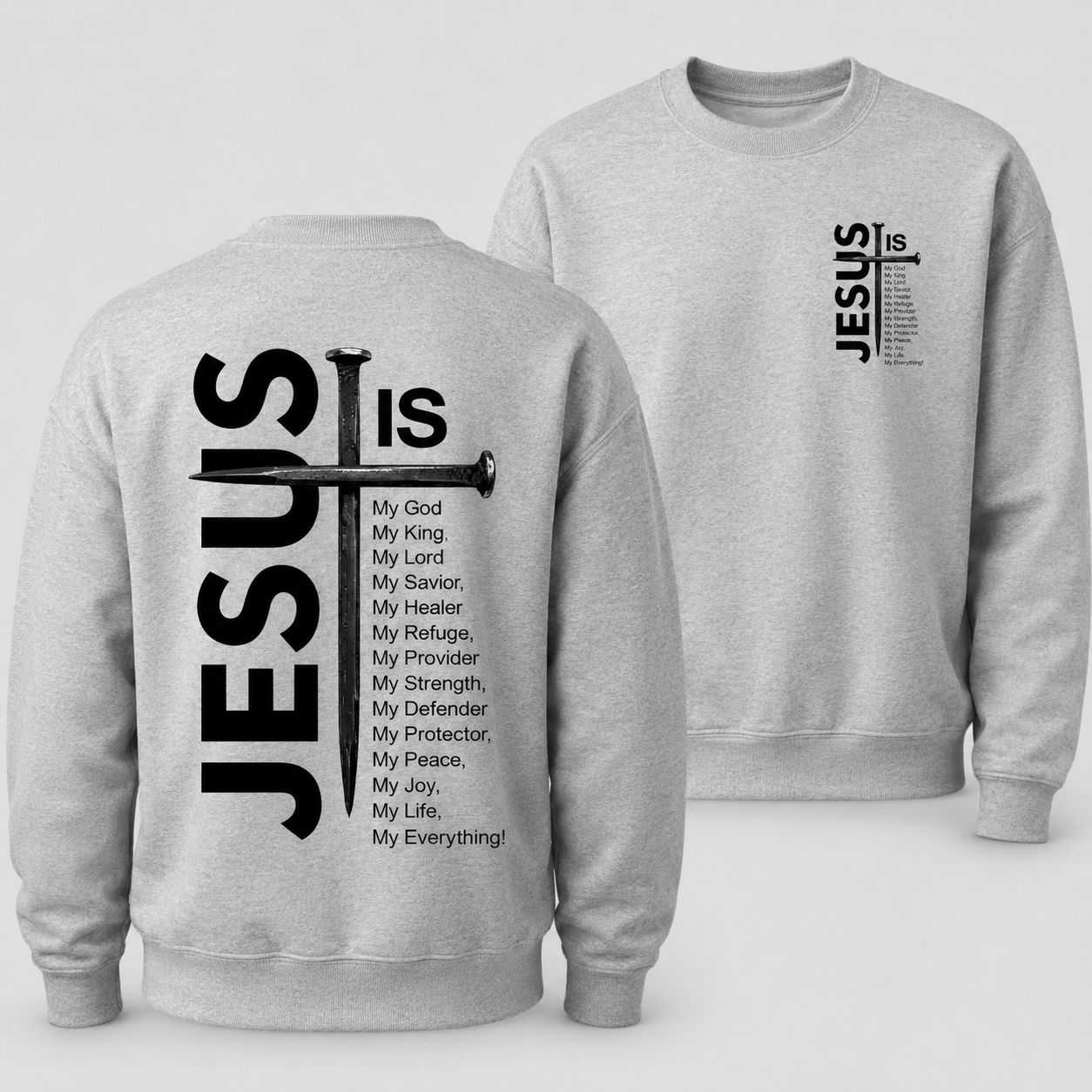 ✝️Jesus Is My Everything Cross Tee/Sweatshirt/Hoodie