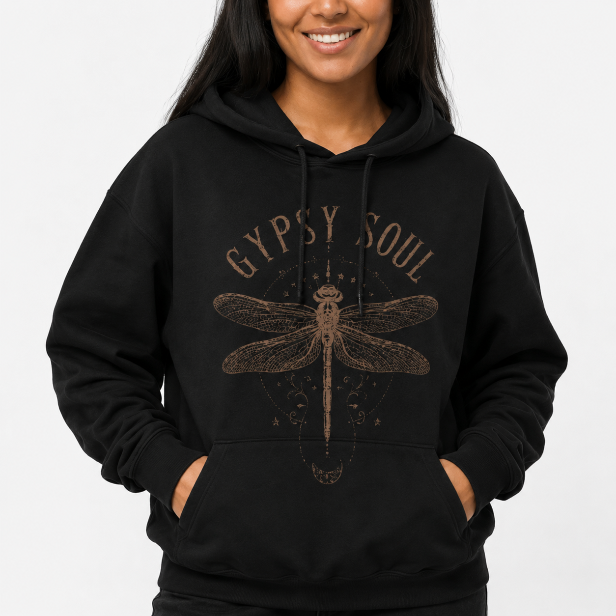 Vintage Dragonfly Boho Tee - Mystical Nature Graphic Shirt/Sweatshirt/Hoodie