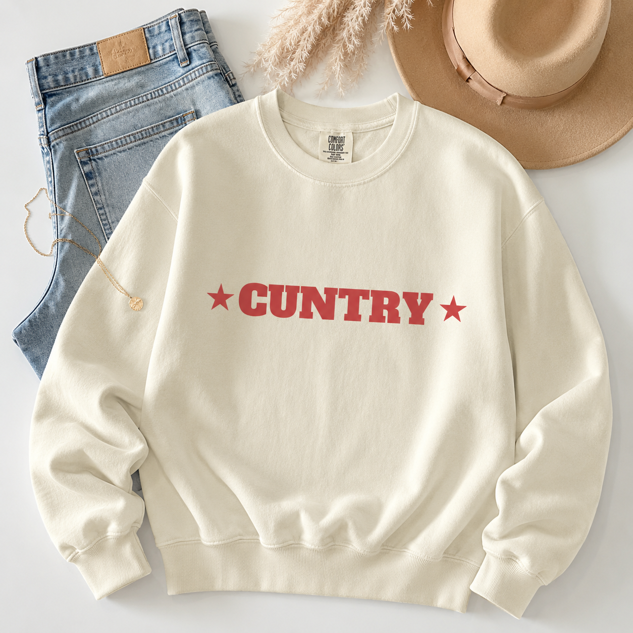 Cuntry Comfort Colors Shirt/Sweatshirt/Hoodie - Country Concert Music Festival Western Shirt