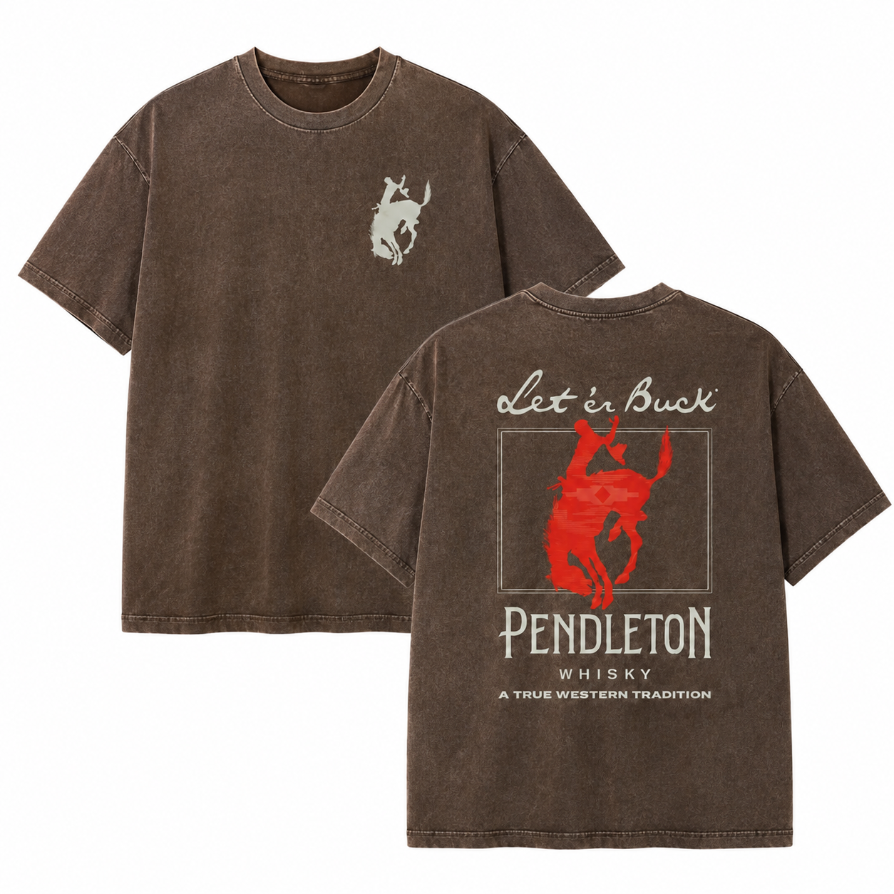 Let 'Er Buck Western Rodeo Hoodie – Vintage Cowboy Graphic Sweatshirt/T-shirt