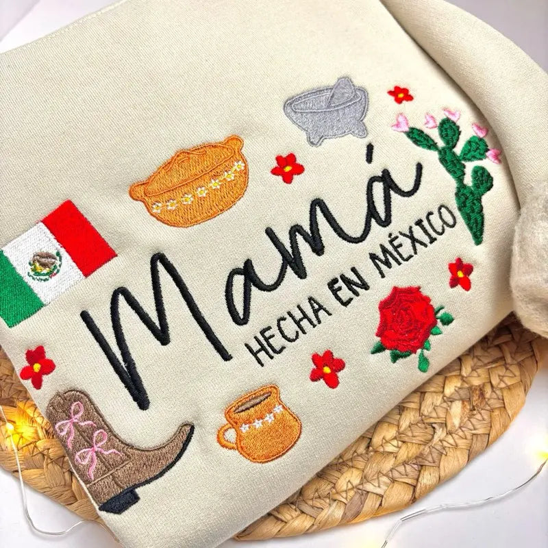 Mamá Hecha en México Sweatshirt 🇲🇽/Hoodie – Mexican Mom Mother’s Day Gift
