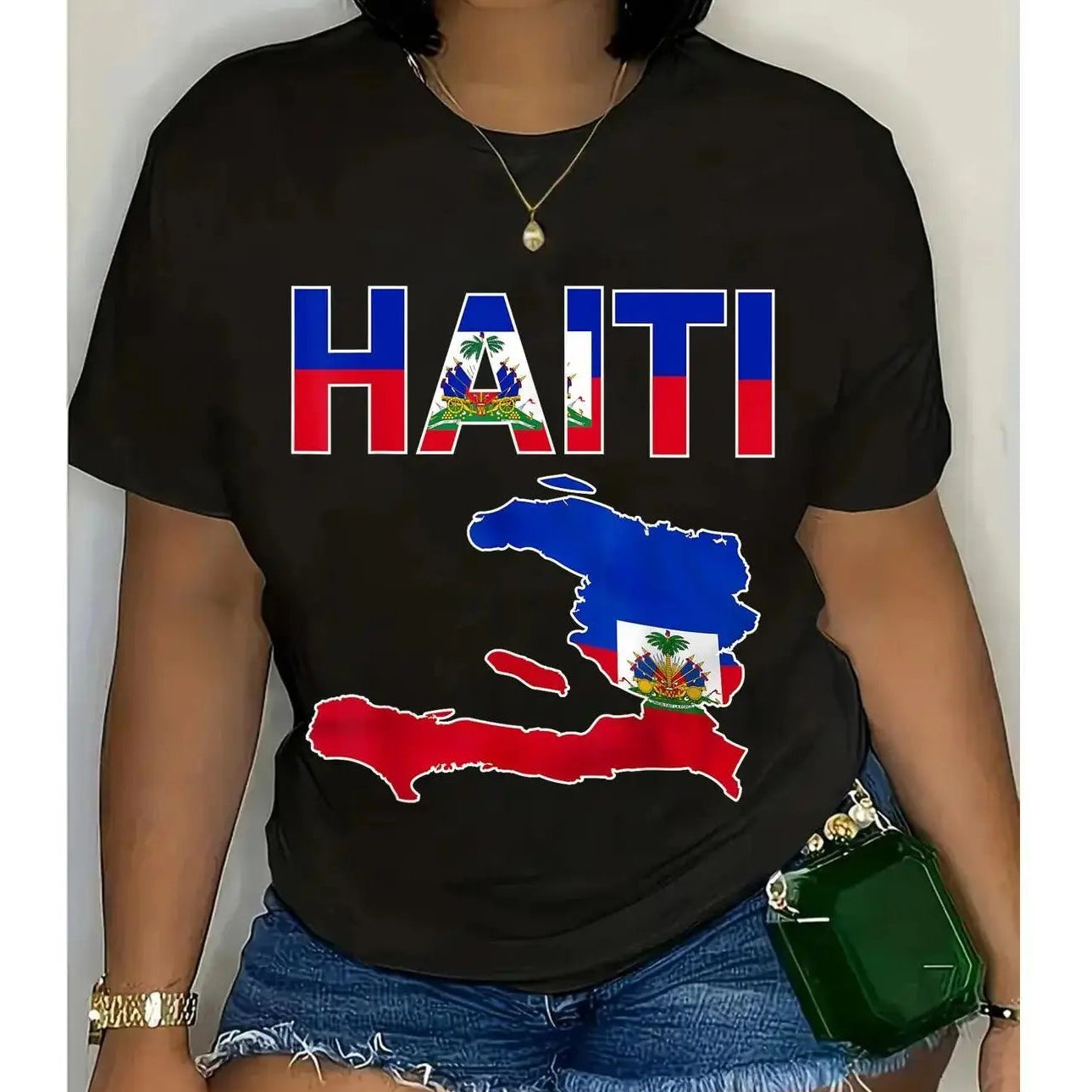 Haiti Flag T-Shirt/Sweatshirt/Hoodie – Haitian Pride Graphic Tee with Map Design