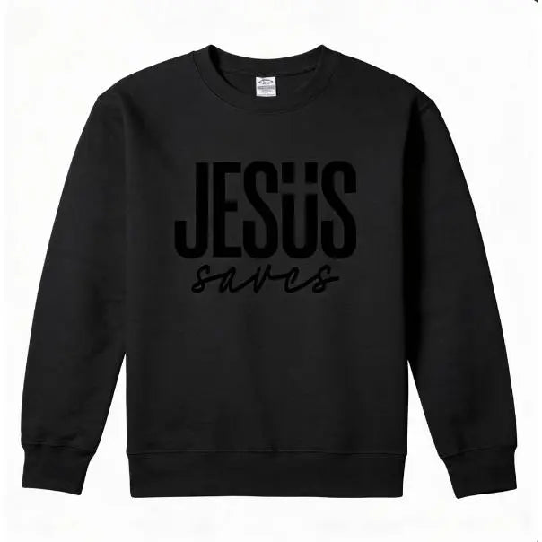 Jesus Saves Minimal Christian Graphic Hoodie/T-Shirt/Sweatshirt